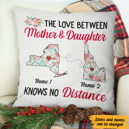 Personalized Love Between Long Distance Pillow