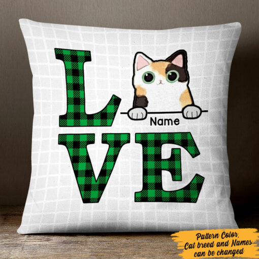 Personalized Love Cat Pillow