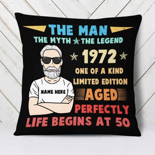 Personalized Love Dad Grandpa Pillow