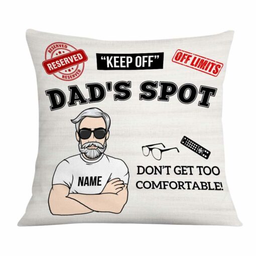 Personalized Love Dad Grandpa Spot Funny Pillow