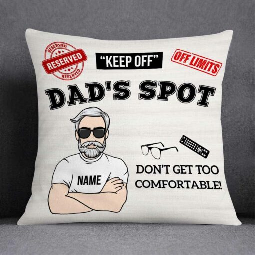 Personalized Love Dad Grandpa Spot Funny Pillow