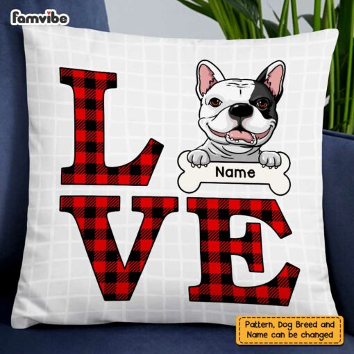 Personalized Love Dog Pillow