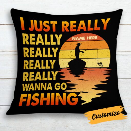 Personalized Love Fishing Pillow