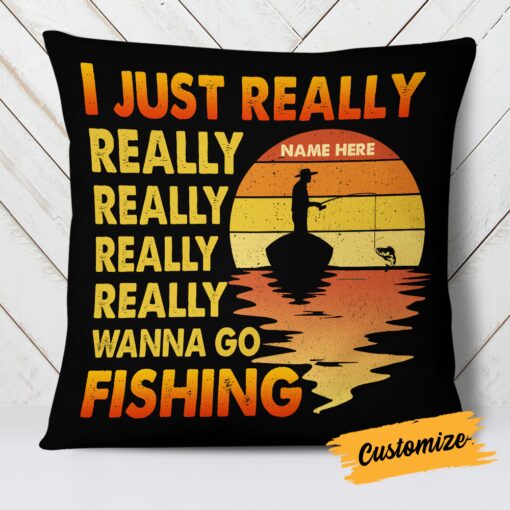 Personalized Love Fishing Pillow