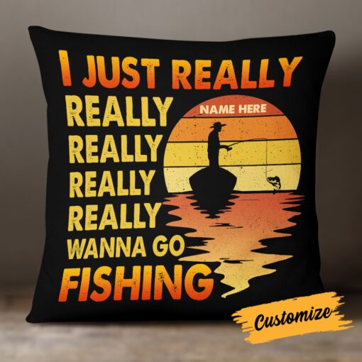 Personalized Love Fishing Pillow