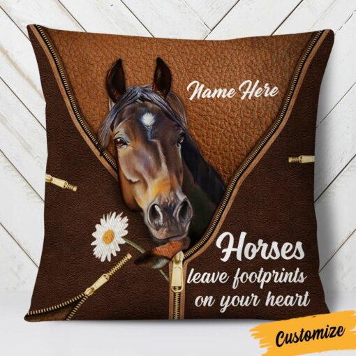 Personalized Love Horse Pillow