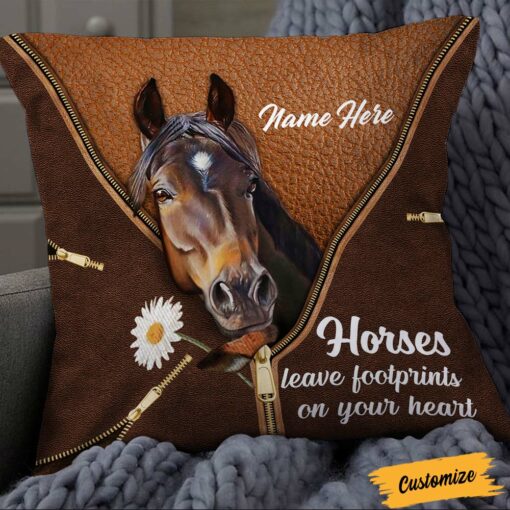 Personalized Love Horse Pillow