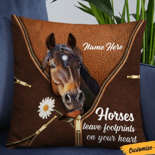 Personalized Love Horse Pillow