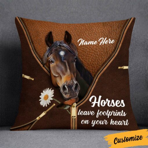 Personalized Love Horse Pillow