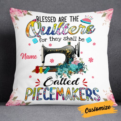 Personalized Love Sewing Quilting Pillow