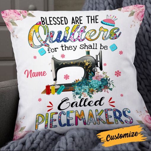 Personalized Love Sewing Quilting Pillow