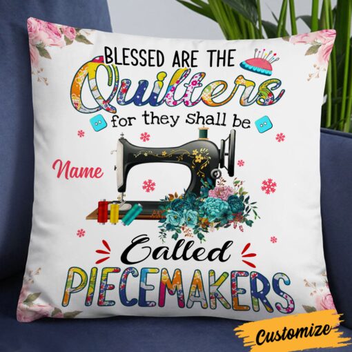 Personalized Love Sewing Quilting Pillow