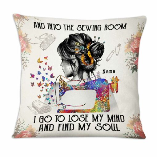 Personalized Love Sewing Room Pillow