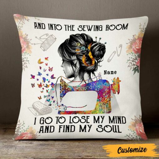 Personalized Love Sewing Room Pillow