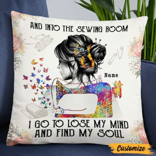 Personalized Love Sewing Room Pillow