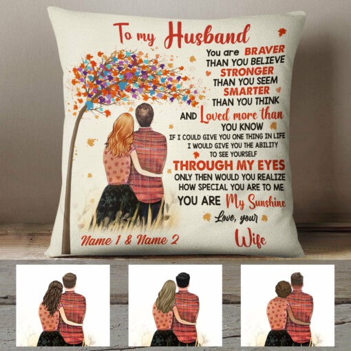 Personalized Love Tree Couple Pillow