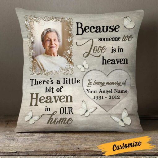 Personalized Memo Heaven In Home Pillow