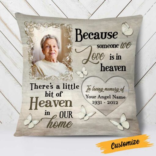 Personalized Memo Heaven In Home Pillow