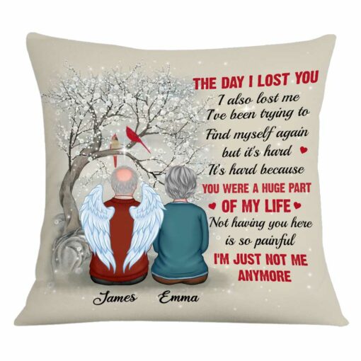 Personalized Memo The Day I Lost You Pillow