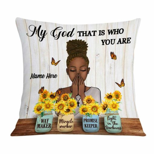 Personalized Miracle Worker Jesus Pillow