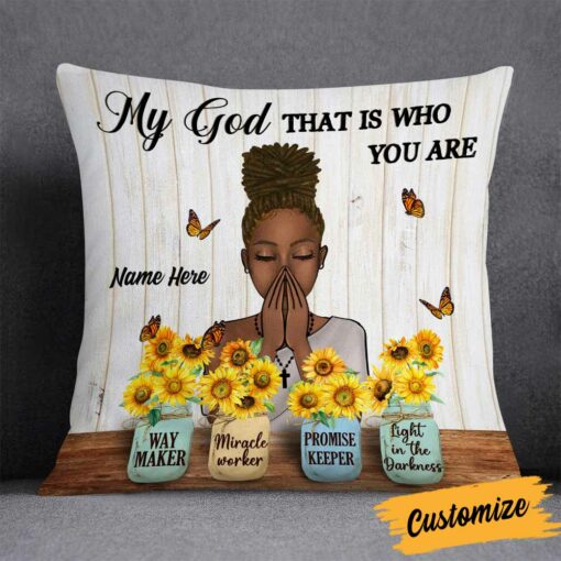 Personalized Miracle Worker Jesus Pillow