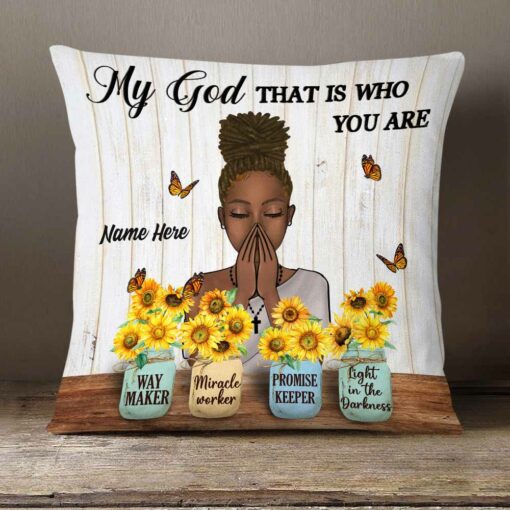 Personalized Miracle Worker Jesus Pillow