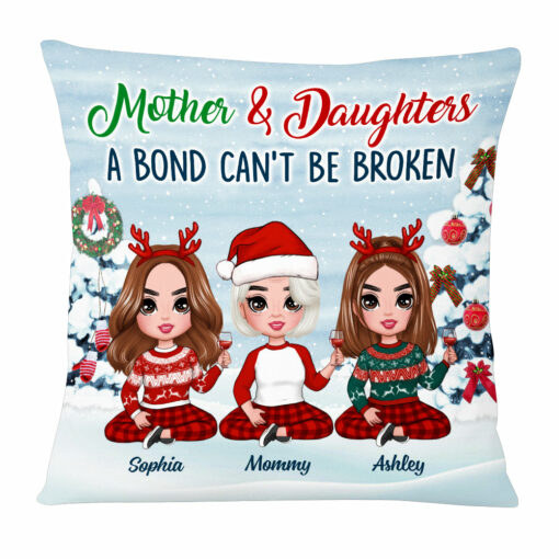 Personalized Mom A Bond Can’t Be Broken Pillow