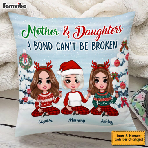 Personalized Mom A Bond Can’t Be Broken Pillow