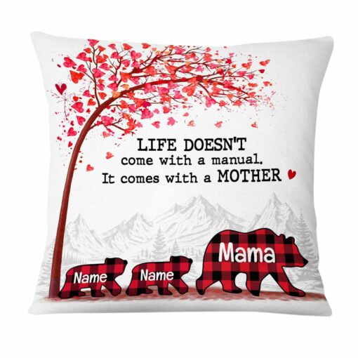 Personalized Mom Bear Pillow