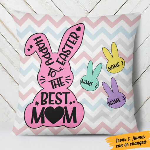 Personalized Mom Easter Pillow