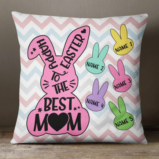 Personalized Mom Easter Pillow