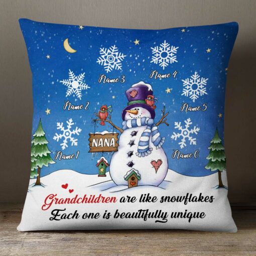 Personalized Mom Grandma Christmas Pillow