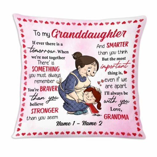 Personalized Mom Grandma Daughter Granddaughter Pillow