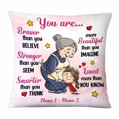 Personalized Mom Grandma Daughter Granddaughter You Are Pillow