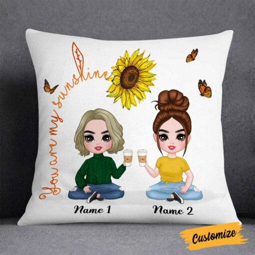 Personalized Mom Grandma Daughter Pillow