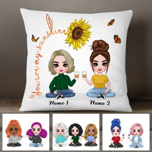 Personalized Mom Grandma Daughter Pillow