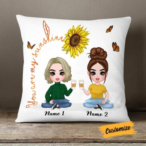 Personalized Mom Grandma Daughter Pillow