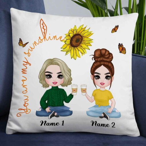 Personalized Mom Grandma Daughter Pillow