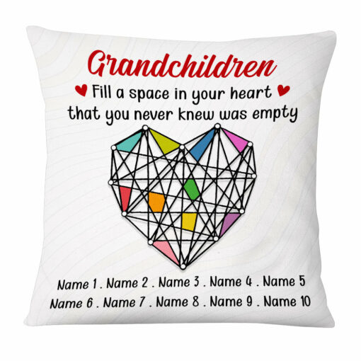 Personalized Mom Grandma Grandkid Granddaughter Grandson Pillow