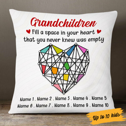 Personalized Mom Grandma Grandkid Granddaughter Grandson Pillow