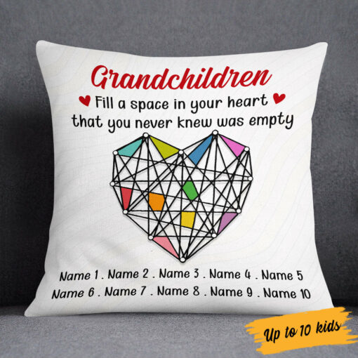 Personalized Mom Grandma Grandkid Granddaughter Grandson Pillow