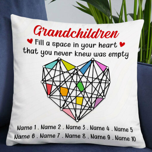 Personalized Mom Grandma Grandkid Granddaughter Grandson Pillow