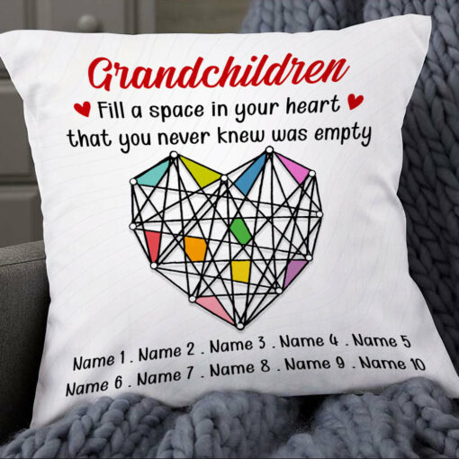 Personalized Mom Grandma Grandkid Granddaughter Grandson Pillow