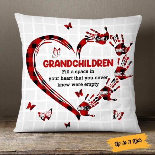 Personalized Mom Grandma Grandkids Pillow