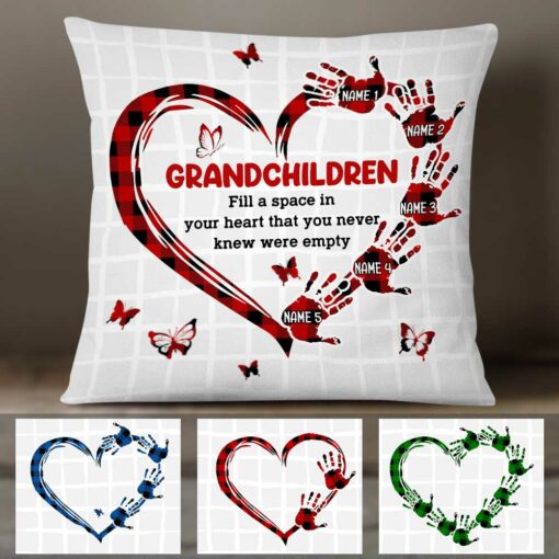 Personalized Mom Grandma Grandkids Pillow