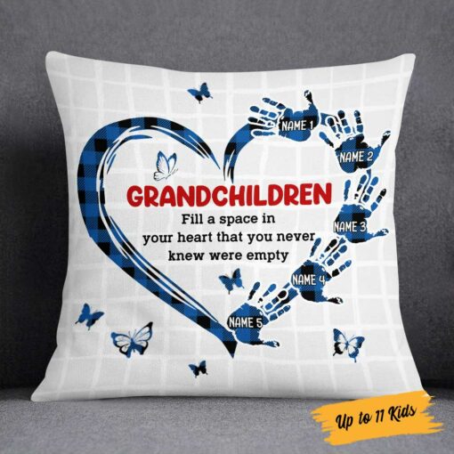 Personalized Mom Grandma Grandkids Pillow