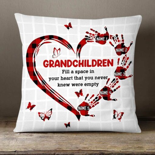 Personalized Mom Grandma Grandkids Pillow