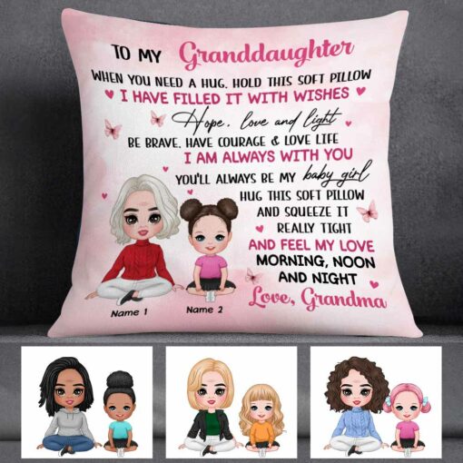 Personalized Mom Grandma Hug This Pillow