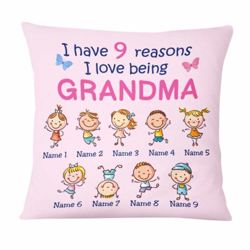 Personalized Mom Grandma Kids Pillow