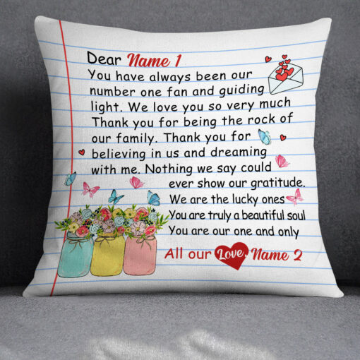 Personalized Mom Grandma Letter Pillow